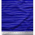 thumbnail image 1 of Soimoi Blue polyester Crepe Fabric Artistic Waves Abstract Fabric Prints By Yard 52 Inch Wide, 1 of 5