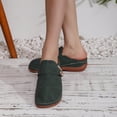 thumbnail image 5 of Hurxie Women Clogs-Comfortable Suede Mules Slippers Sandals Nurse Potato Shoes Unisex-Cushioned Cork-Footbed Army Green 7.5, 5 of 8