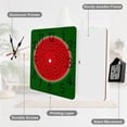 thumbnail image 6 of Watermelon Red And Bright Wall Clock Silent Non-Ticking For Home Office Decor, Decorative Clock Art, 6 of 7