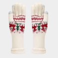 thumbnail image 4 of HNMKIU Three Piece Cold Proof Knitted Hat Scarf Set With European Autumn Winter Warm Accessory For Daily Casual Wear White - One Size, 4 of 6