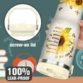 thumbnail image 4 of Christian Gifts for Women, Inspirational Religious Gifts, Sunflower 30 oz Christian Tumbler with Handle Stainless Steel Insulated Bible Faith Cups Mugs Water Bottle, 4 of 6