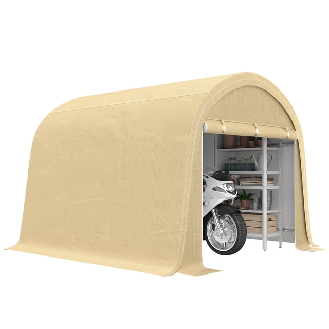 Outsunny Remise de Rangement Extérieure 10'x10 Pieds, Remise Portable Robuste et Imperméable
