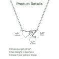 thumbnail image 6 of ChicSilver Elegant Love Heart Initial A-Z Pendant Necklace Adjustable Choker with 16"+2" Extension Chain, 925 Sterling Silver Necklace for Valentines Mom Mother Mother's Day Gift, 6 of 8