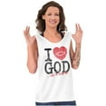 thumbnail image 4 of God Loves Me Jesus Christian Faith Tank Top Tee Shirt Women Brisco Brands S, 4 of 6