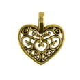 thumbnail image 4 of 50 piezas al por mayor dorado, colr de corazón hueco, bolsa, , colgante fabricación , manualidades Baoblaze Colgante de corazón, 4 of 5