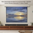 thumbnail image 2 of Detachable Surround Sound Bar Wireless Subwoofer 2 Speaker System Home Theater, 2 of 15