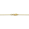 thumbnail image 4 of Leslie's Real 14kt Yellow Gold 1mm Diamond Cut Open Long Link Cable Chain; 16 inch; for Adults and Teens; for Women and Men, 4 of 5