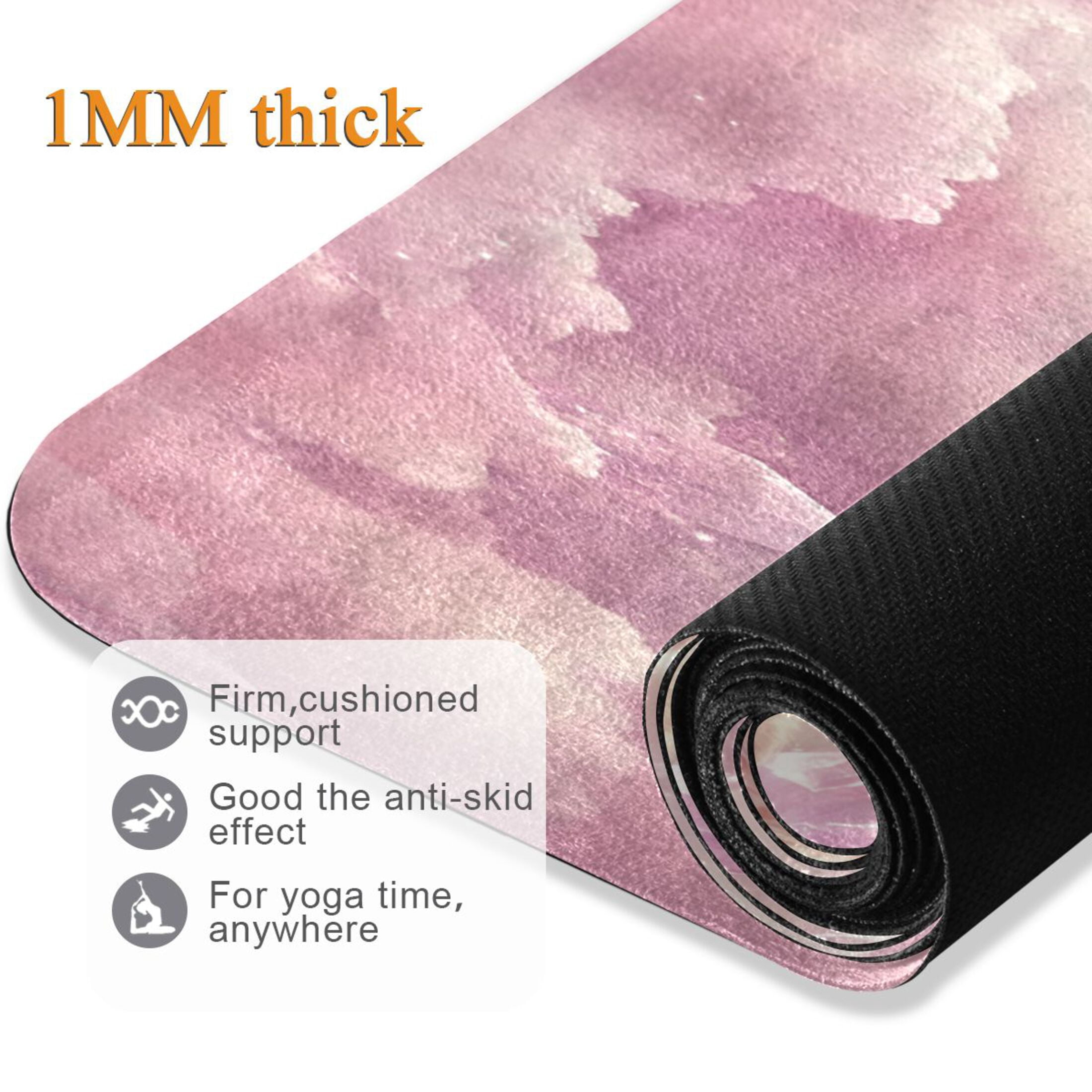 BZSMCE Yoga Mat Women Sleeping Cub on Soft Clouds Fitness Mat