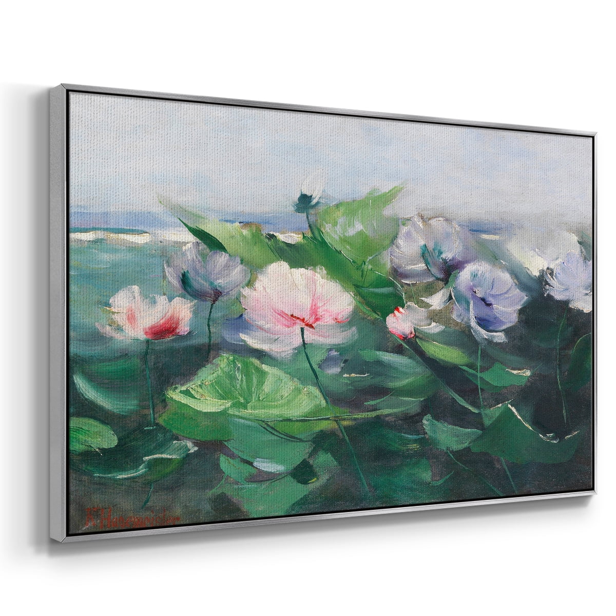 Vintage Botanical Print-LXIX By Wexford Home Framed in Silver Wood Gallery Wrapped Canvas 17 in. x 25 in.