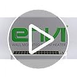 Envi 220 Volt Hardwired Electric Panel Wall Heater for Home, Energy Efficient, Child Safe, Quiet, Great for Bedrooms, Bathrooms, Office, Kitchen, Garage, Tip-Over Protection, Comfort-Level Thermostat