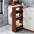 thumbnail image 1 of Carrito de Servicio Delgado de 4 Niveles con Ruedas para Espacios Pequenos Mueble Organizador Deslizante para Cocina con Deflectores de Seguridad y Mango Ergonomico, 1 of 7