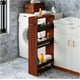thumbnail image 1 of Carrito de Servicio Delgado de 4 Niveles con Ruedas para Espacios Pequenos Mueble Organizador Deslizante para Cocina con Deflectores de Seguridad y Mango Ergonomico, 1 of 7
