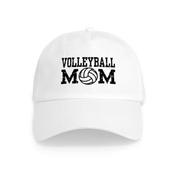 CafePress - Volleyball Mom Cap - Adjustable 100% Brushed Unisex Casual Cotton Baseball Cap, Beige, 1