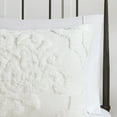 thumbnail image 4 of Madison Park Comforter Sets King Super Soft Comforter Set Tufted Cotton Chenille Damask Off-White, 4 of 5