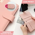 thumbnail image 5 of PU Leather Passport Holder Covers Case, Waterproof Rfid Blocking Travel Wallet Passport Holder with Pen Holder, Cute Passport Book for Women/Men, 5 of 7