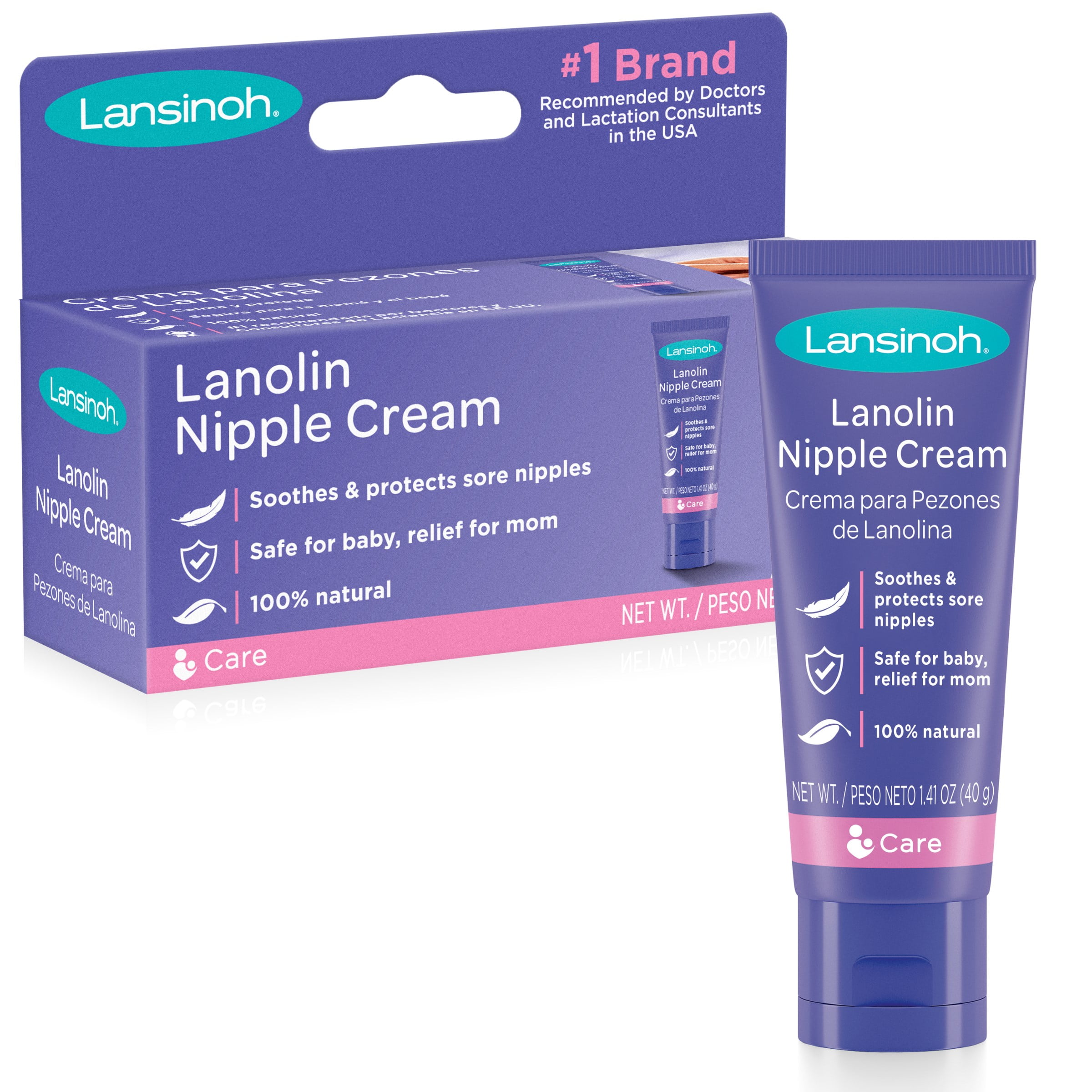 Lansinoh Lanolin Nipple Cream for Breastfeeding, 1.41 oz