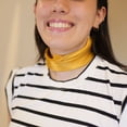 thumbnail image 4 of Daffodil Pure Silk Scarf | Ivory, Lemon Yellow, Gold | Small Head Scarf Or Large Square Shawl | Solid Colour Collection, 4 of 10