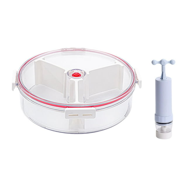 Lipstore Vacuum Container Meal Prep Containers for Rice Meals Keeps Food Fresh Longer Round