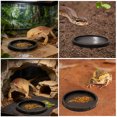 thumbnail image 4 of Luxshiny Plato De Comida Para Reptiles Plástico Compacto Negro Fácil De Limpiar, 4 of 6