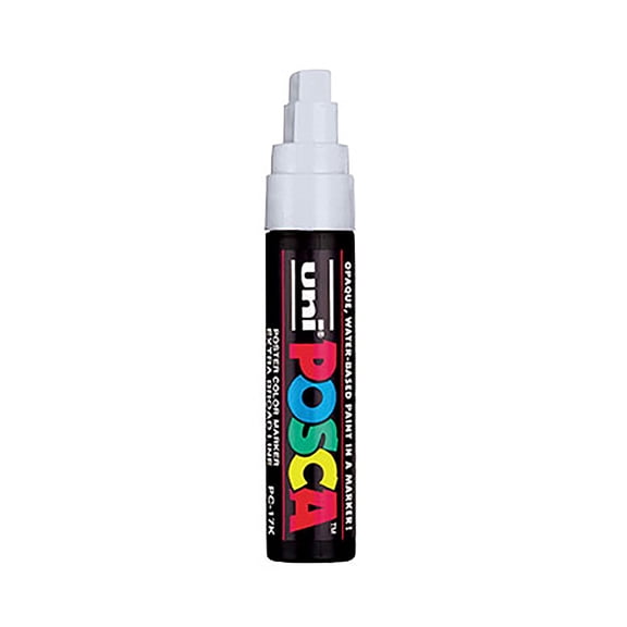 SSWBasics 5/8 in Tip Water Based Paint Marker - White- 01323