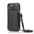 thumbnail image 2 of For Iphone 14 Cross-Body Card Bag Phone Case (Black),iPhone 14 Pro, 2 of 7