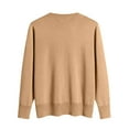 thumbnail image 4 of Lumtrix Womens Lightweight Sweater Fall Fashion 2025 Pullover Soft Basic Knit Dressy Casual Tops Winter Clothes Fashion Long Sleeve Shirts Gold M, 4 of 4