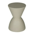 thumbnail image 4 of Benjara Niya 17" Side End Table- Round Top- Pedestal Base- Indoor Outdoor- Gray, 4 of 7