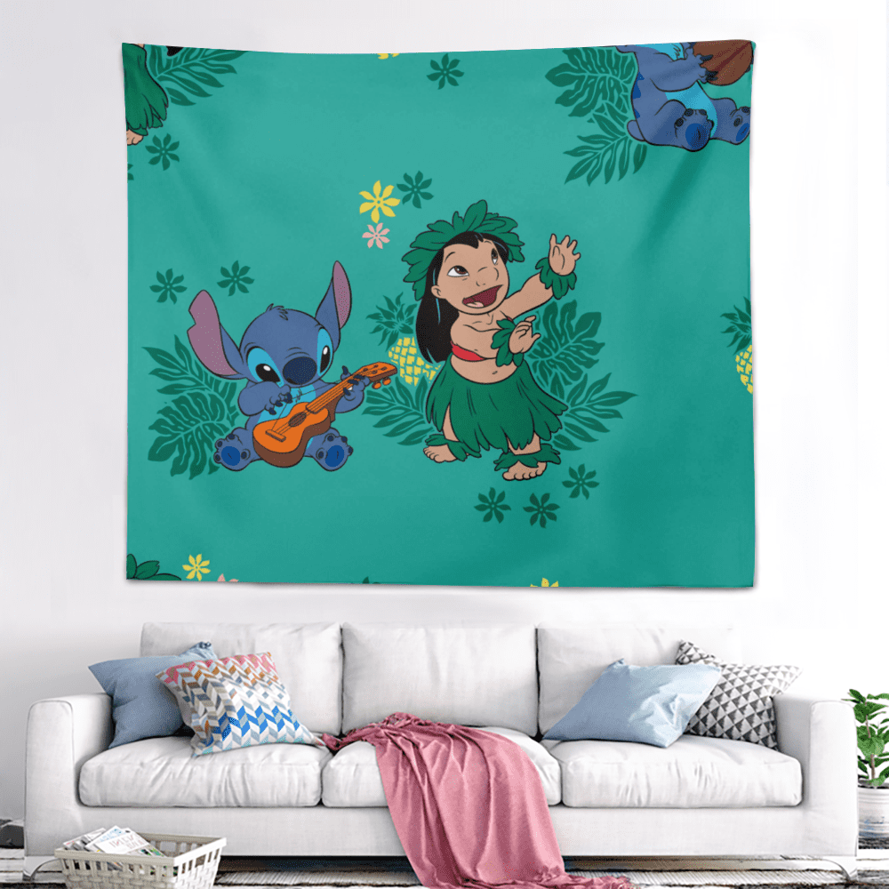 Custom Stitch Background Disney Lilo & Stitch Party Supplies Children's  Birthday Decoration Backdrop Cover Backdrops Festa Wall