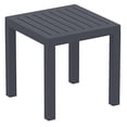 thumbnail image 1 of Compamia ISP066-DGR Table d'Appoint Carré en Résine Gris Foncé, 1 of 11