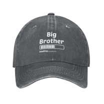Big Brother Baseball Cap Vintage Soft Washed Denim,Golf Dad Hat Adjustable Trucker Hats for Men Women Unisex Adult,Deep Heather