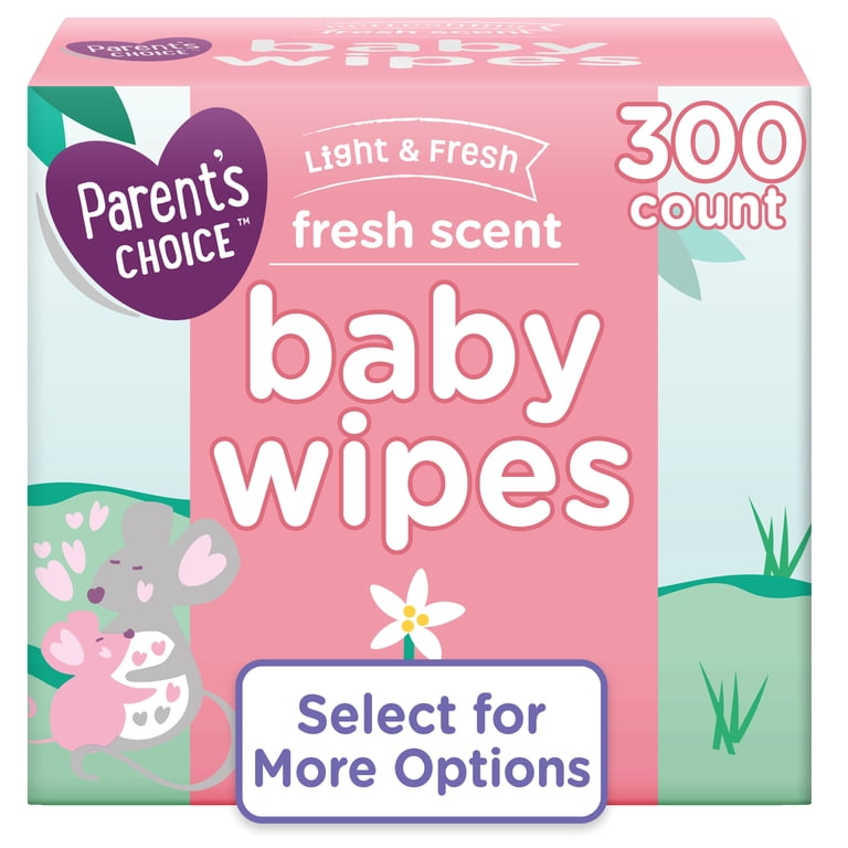 Parent's Choice Fresh Scent Baby Wipes, 300 Count photo 1