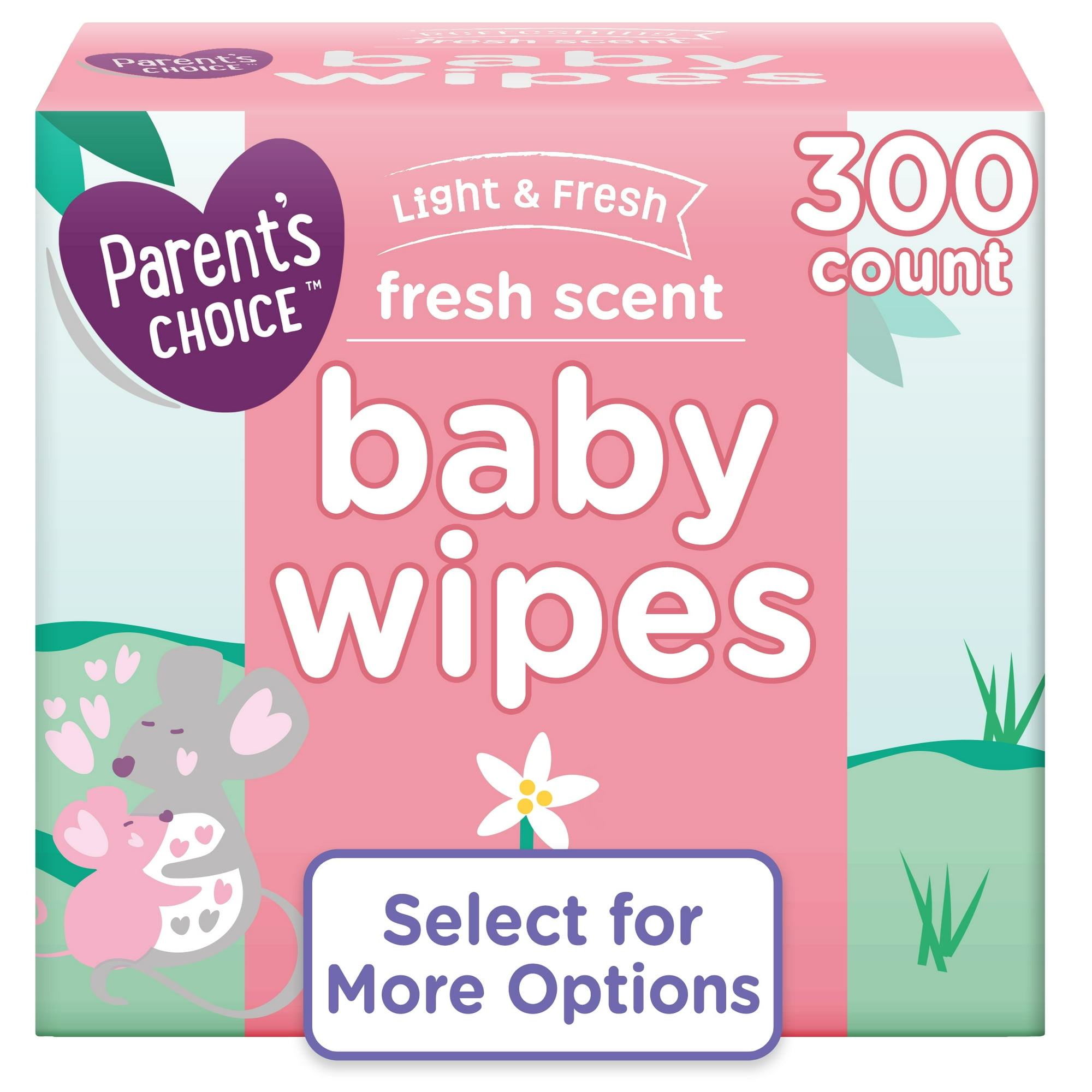 Parent's Choice Fresh Scent Baby Wipes, 300 Count
