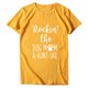 thumbnail image 3 of Gibobby Camiseta de manga corta para mujer Blusa estampada T Blusa corta para mujer Camisa con estampado moda Blusa casual para mujer(Amarillo,G), 3 of 4