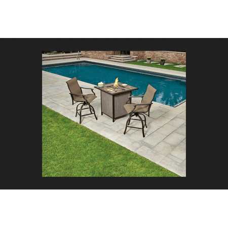 Living Accents Monaco Fire Pit Seating Set Brown - Walmart.com