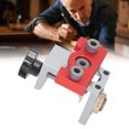 thumbnail image 4 of Dowel Drill Guide Kit, Standard Sizes Woodworking Drilling Locator Easy Adjustment With 3Pcs Bits For Panel Splicing For Keyholes Punching, 4 of 8