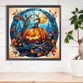thumbnail image 3 of Pintura de diamante 5D DIY Taladro redondo completo Calabaza impar Vitral Decoración para el hogar Hugtrwg Para estrenar, 3 of 9
