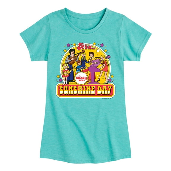 The Brady Bunch - The Brady Kids - Sunshine Day - Vintage Cartoon Band - Toddler And Youth Girls Short Sleeve Graphic T-Shirt