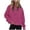 A-Hot Pink807, variant on Women's Half Zip Pullover Hoodie Oversized Fit Raglan Sleeve Kangaroo Pocket Top Soft Casual Daily Loungewear Shirt