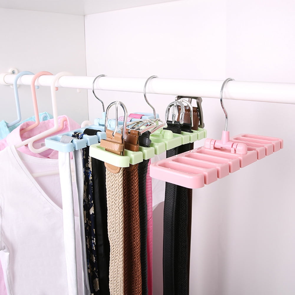 Leaveforme Closet Storage Rack Tie Belt Scarf Organizer Space Saver Rotating Hanger Holder