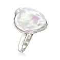 thumbnail image 3 of Ross-Simons 20x16mm Cultured Keshi Pearl Ring in Sterling Silver, Women's, Adult, 3 of 7