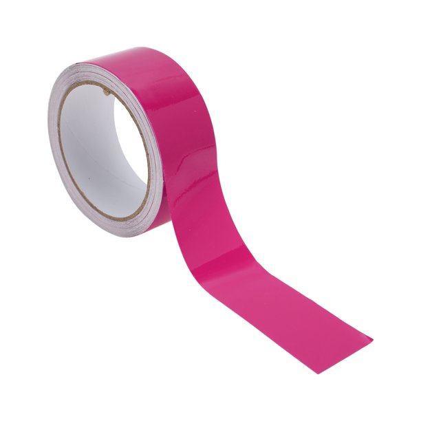 Cinta de Rayas Unique Bargains 50mmx10m Calcomanías de Rayas para Coche, Motocicleta y Carreras de Barcos, Pegatinas DIY, Rojo Rosa Brillante 1 Pcs