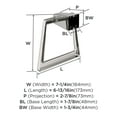 thumbnail image 3 of Amerock Blackrock Polished Nickel Closed Towel Ring, 3 of 5