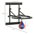 thumbnail image 3 of Soozier Sac de Vitesse Plateforme Sac de Vitesse Mural Boxe Hauteur Ajustable, 3 of 10