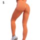 thumbnail image 2 of Guardurnaity Pantalones deportivos de Yoga para mujer, cintura alta, realce, forma de sonrisa, mallas de cadera, correr, Fitness, gimnasio, Yoga, Pijama Naranja S, 2 of 6
