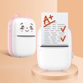 thumbnail image 1 of Teissuly Clearance Mini Thermal Printers Bluetooth Mobile Phone Photo Printers Pocket Student Error Printers Cute Appearance Multiple Usage Scenarios(Pink, ) Teissuly WER202308175200, 1 of 7
