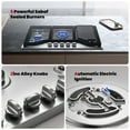 thumbnail image 5 of GASLAND Master Series 36 Inch Gas Cooktop with Griddle PRO GH3905SS1FC with 5 Burners,CSA certified,120V Plug-in, NG/LPG Convertible, 5 of 8