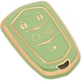 thumbnail image 4 of Key Fob Cover Compatible with Cadillac Escalade CTS SRX XT5 ATS STS CT6 2015-2019 Keychain Case Holder Protector,Green, 4 of 5