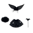 thumbnail image 2 of EaseDay Halloween Porch Goose Outfit Black Witch Costume Set with Wings Hat Wand Skirt for 23 Inch Lawn Goose Lawn Goose Clothes Fall Outdoor Decor, 2 of 9