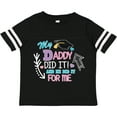 thumbnail image 3 of Inktastic My Daddy Did It and He Did it For Me with Graduation Cap Girls Toddler T-Shirt, 3 of 5