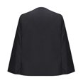 thumbnail image 6 of Womens Elegant Cape Blazer Casual Solid Color Split Sleeve Open Front Blazer Coat Simple Fashion Workwear, 6 of 6